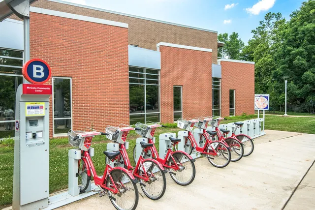 a view of backyard with green space