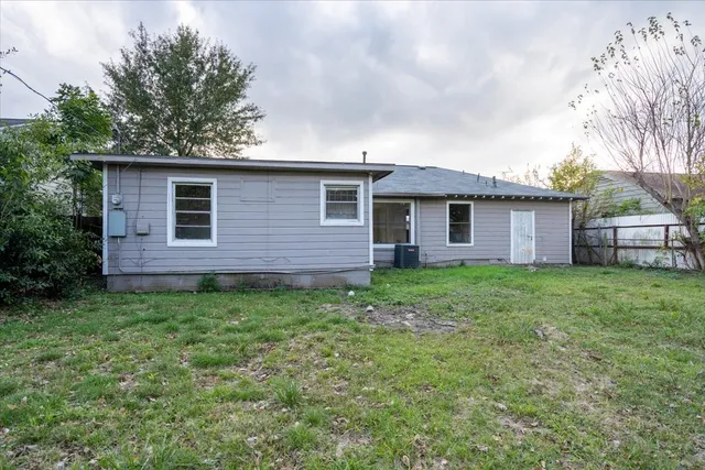 a house view with a garden space