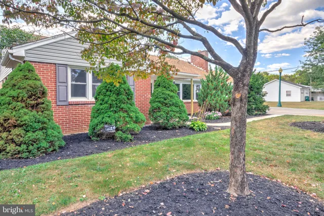 a house view with a garden space