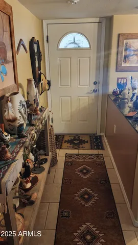 a view of a entryway with living room