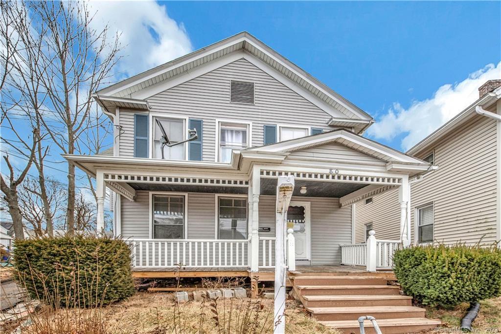 a front view of a house