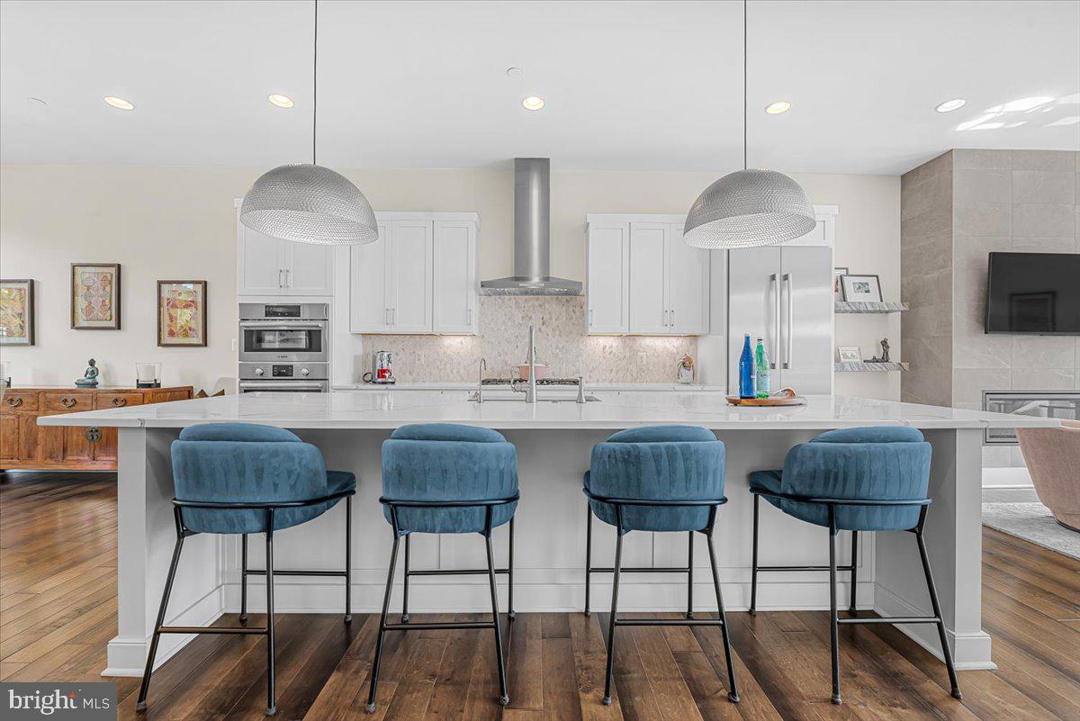 8205 River Road Bethesda, MD 20817 - Photo 14 of 47 Expansive island w/3 side overhang for extra seats