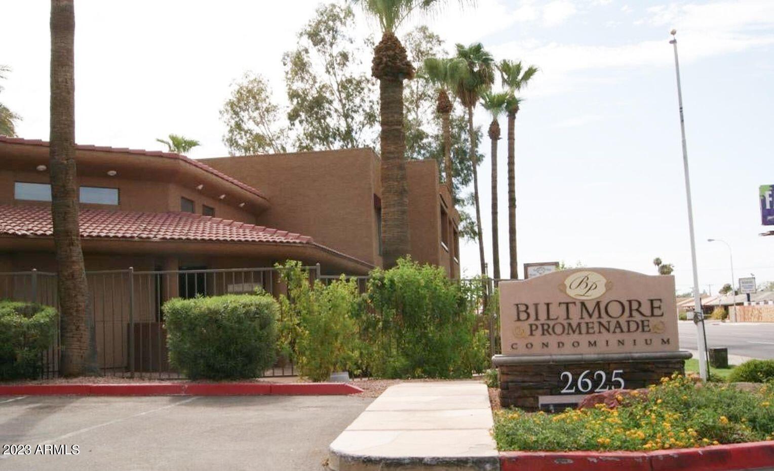 2625 East Indian School Road, Unit 235 Phoenix, AZ 85016 - Photo 2 of 47 Biltmore Promenade Sign