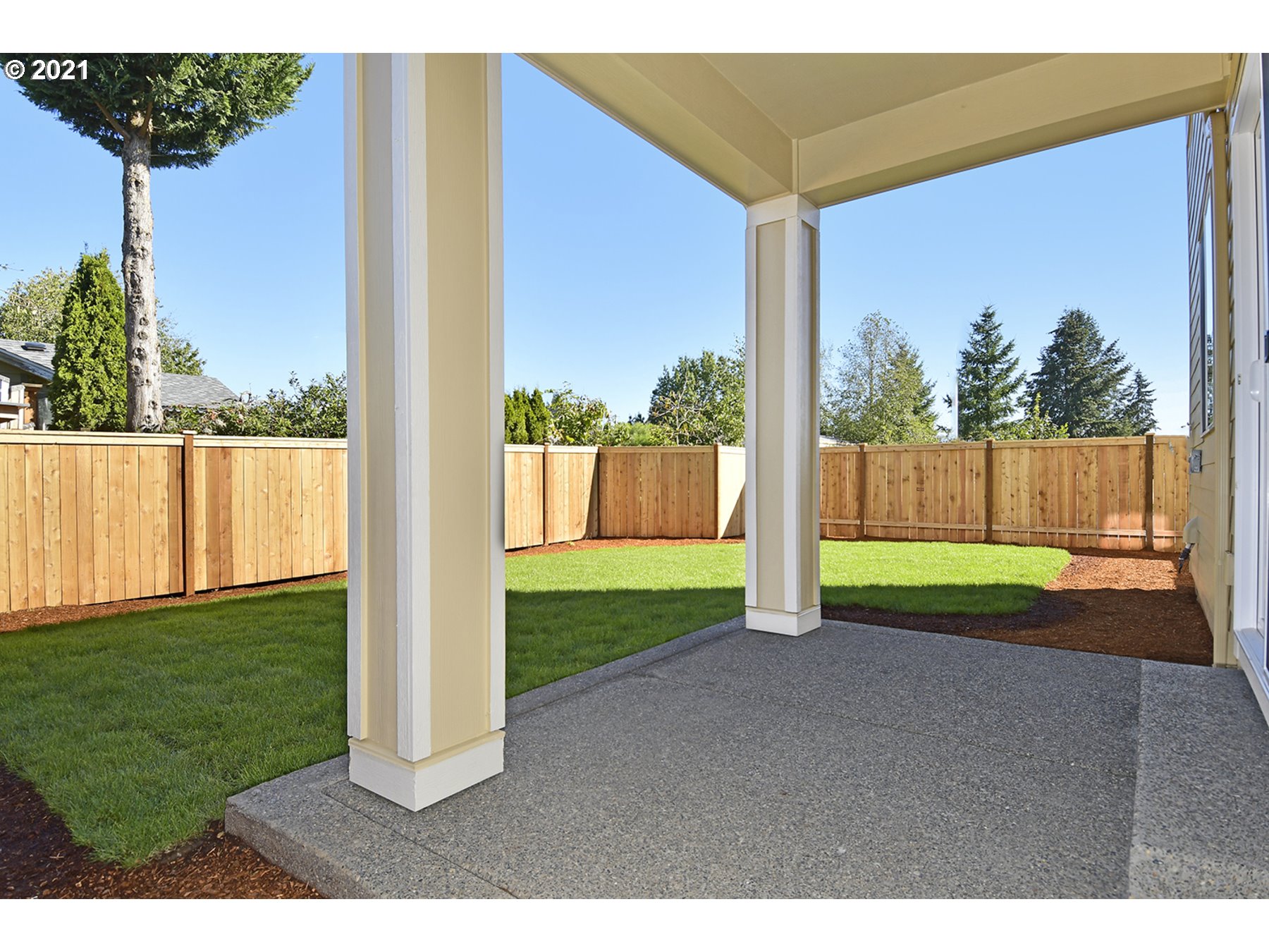 7011 Northeast 156th Place Vancouver, WA 98682 - Photo 19 of 21 a view of backyard with green space