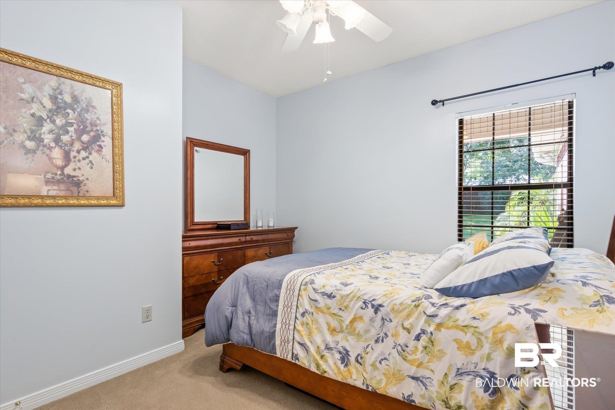 7360 Bridgewood Court Mobile, AL 36695 - Photo 20 of 30 Carpeted bedroom featuring ceiling fan
