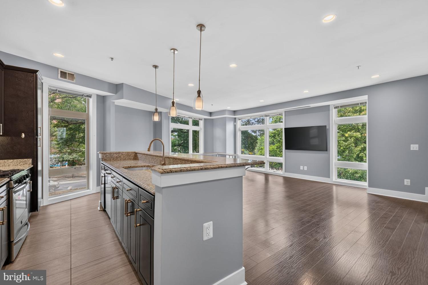 2126 3rd Street Northeast, Unit B Washington, DC 20002 - Photo 4 of 32 Large kitchen island