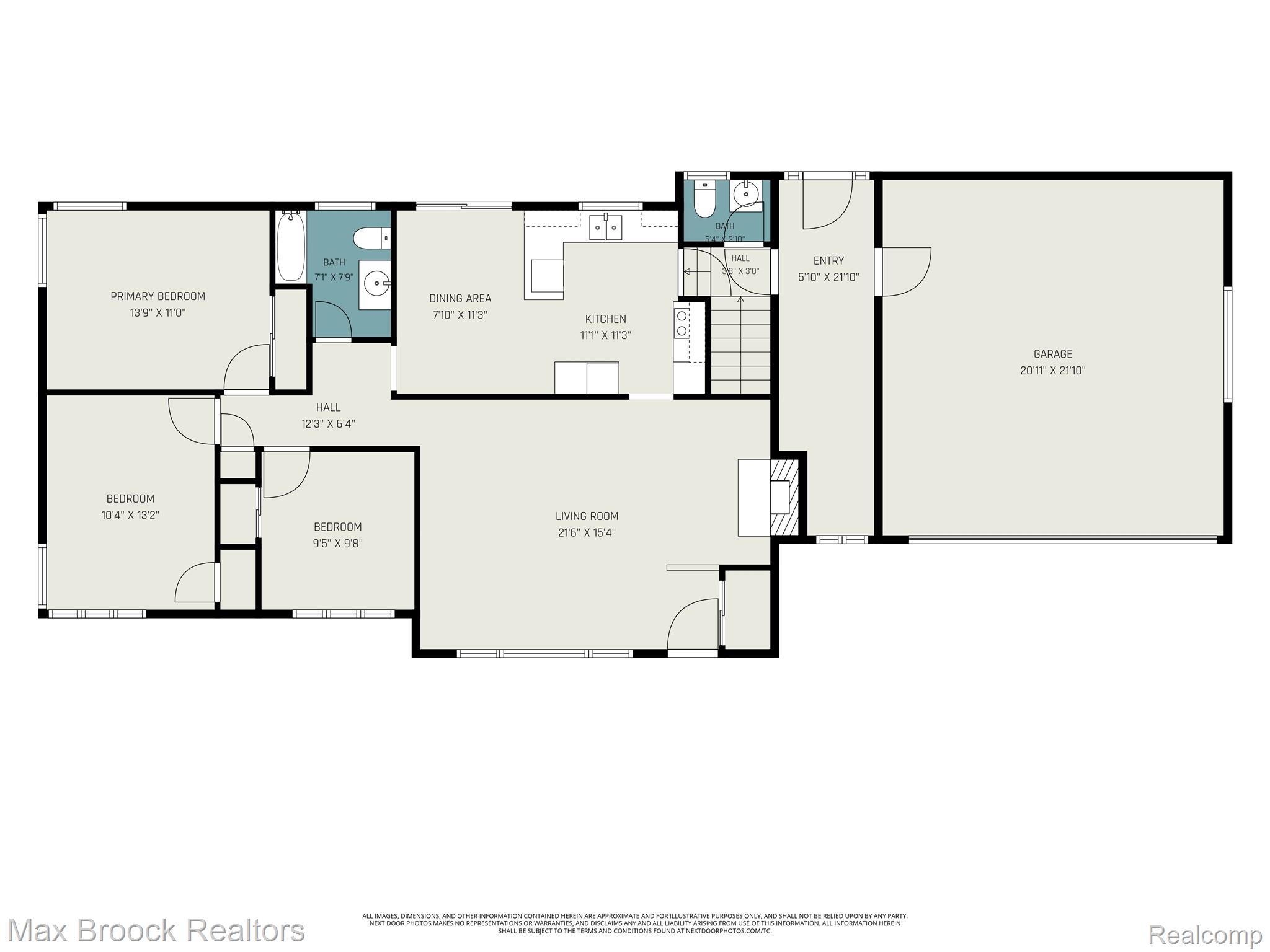 30615 Longcrest Street Southfield, MI 48076 - Photo 31 of 32 Ranch Floor Plan