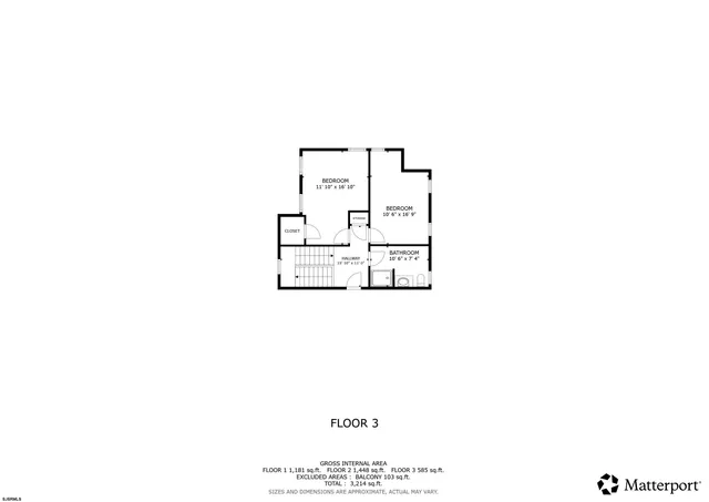 an aerial view of a house with a swimming pool