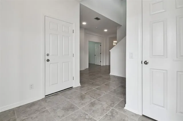 a view of a hallway with a elevator