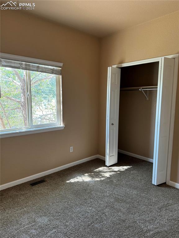 9395 Trailside View, Unit 1 Fountain, CO 80817 - Photo 10 of 13 an empty room with closet and windows
