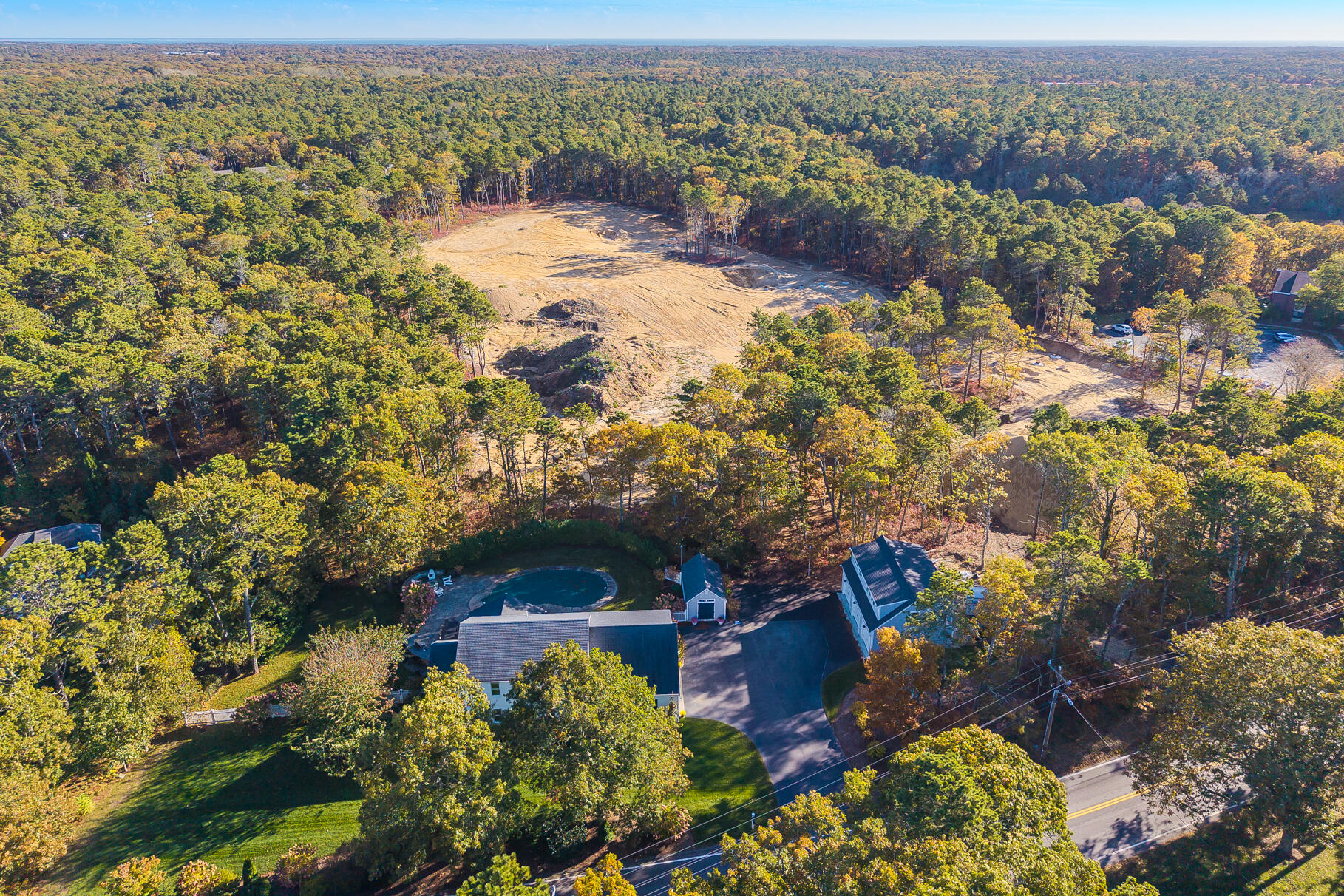 3 Bentley Road Harwich, MA 02645 - Photo 12 of 23 an aerial view of mountain with residential space and mountain view in back