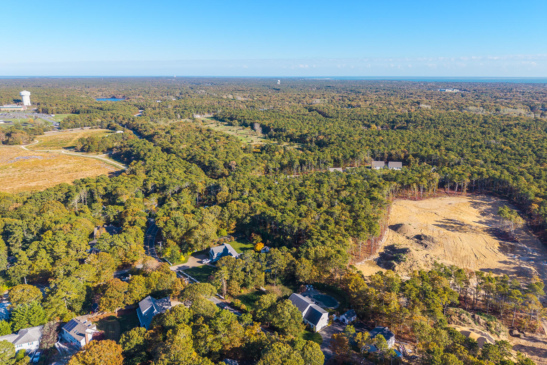 3 Bentley Road Harwich, MA 02645 - Photo 13 of 23 an aerial view of residential building and trees around
