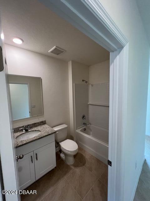 1320 Cork Drive Ormond Beach, FL 32174 - Photo 20 of 25 a bathroom with a granite countertop sink a toilet and shower