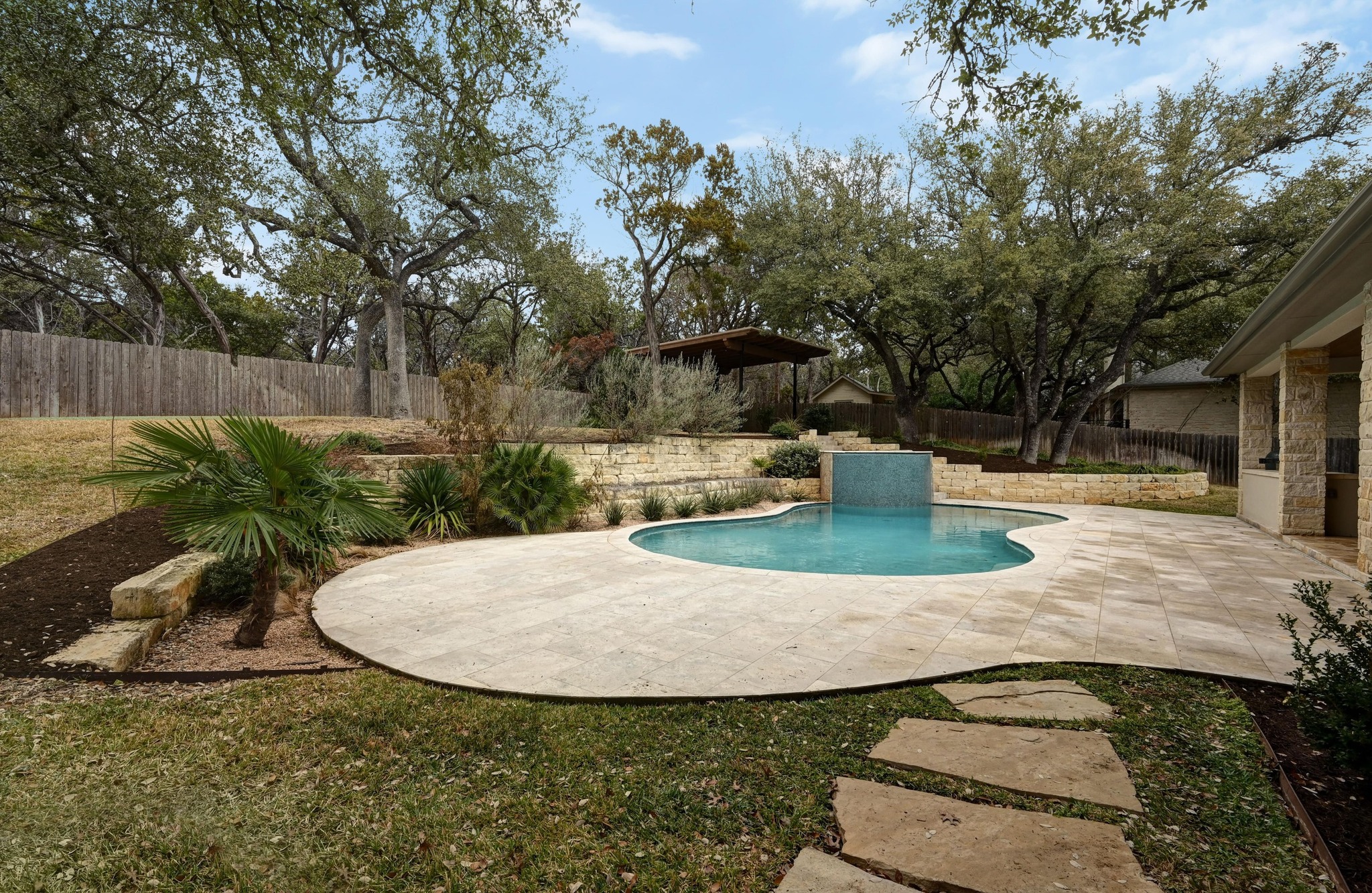 2800 Barton Point Drive Austin, TX 78733 - Photo 30 of 40 View of pool featuring patio surround and a fenced backyard
