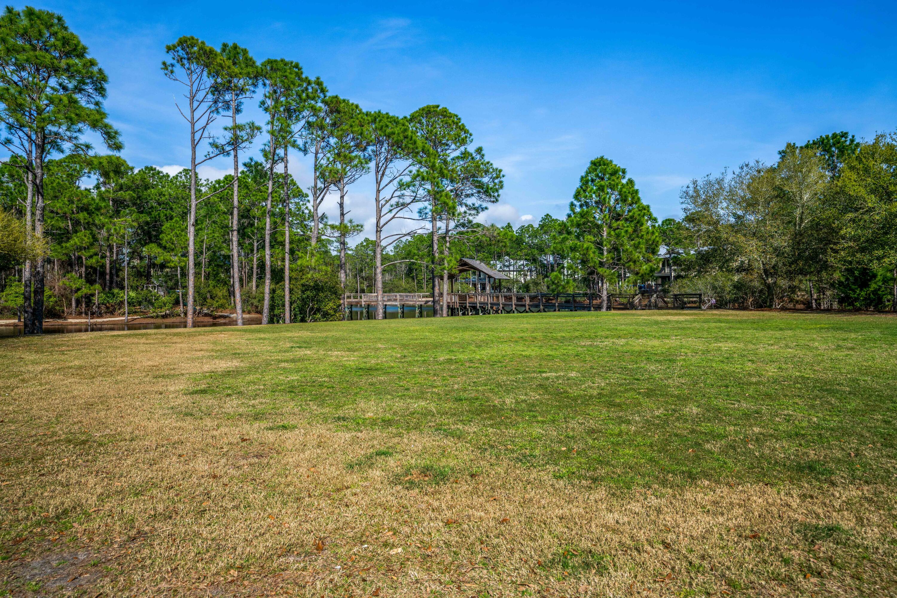 Lot 7 Okeechobee West Santa Rosa Beach Santa Rosa Beach, FL 32459 - Photo 11 of 22 a backyard of a house with lots of green space
