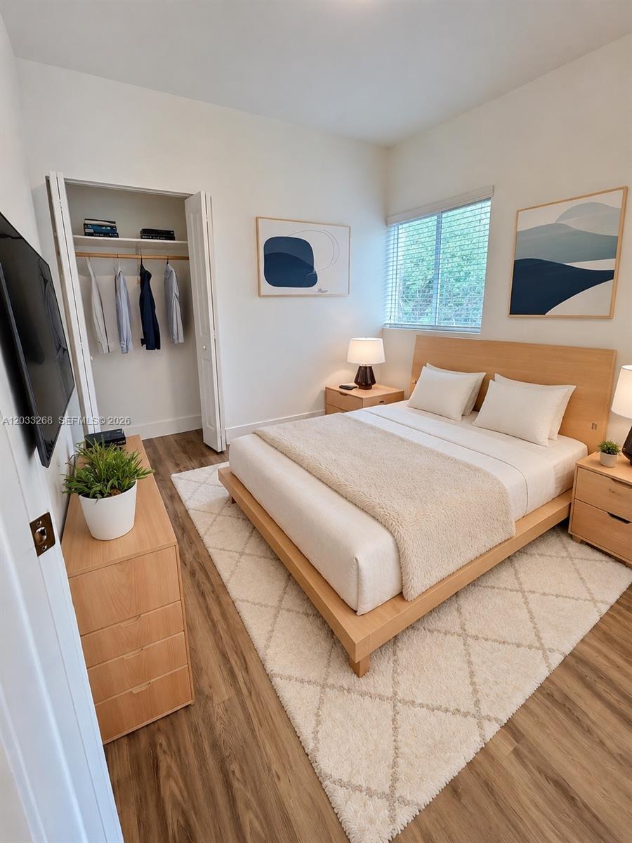 37 Northwest 70th Street, Unit A Miami, FL 33150 - Photo 9 of 19 Bedroom #3 Virtually Staged
