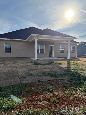 a backyard of a house