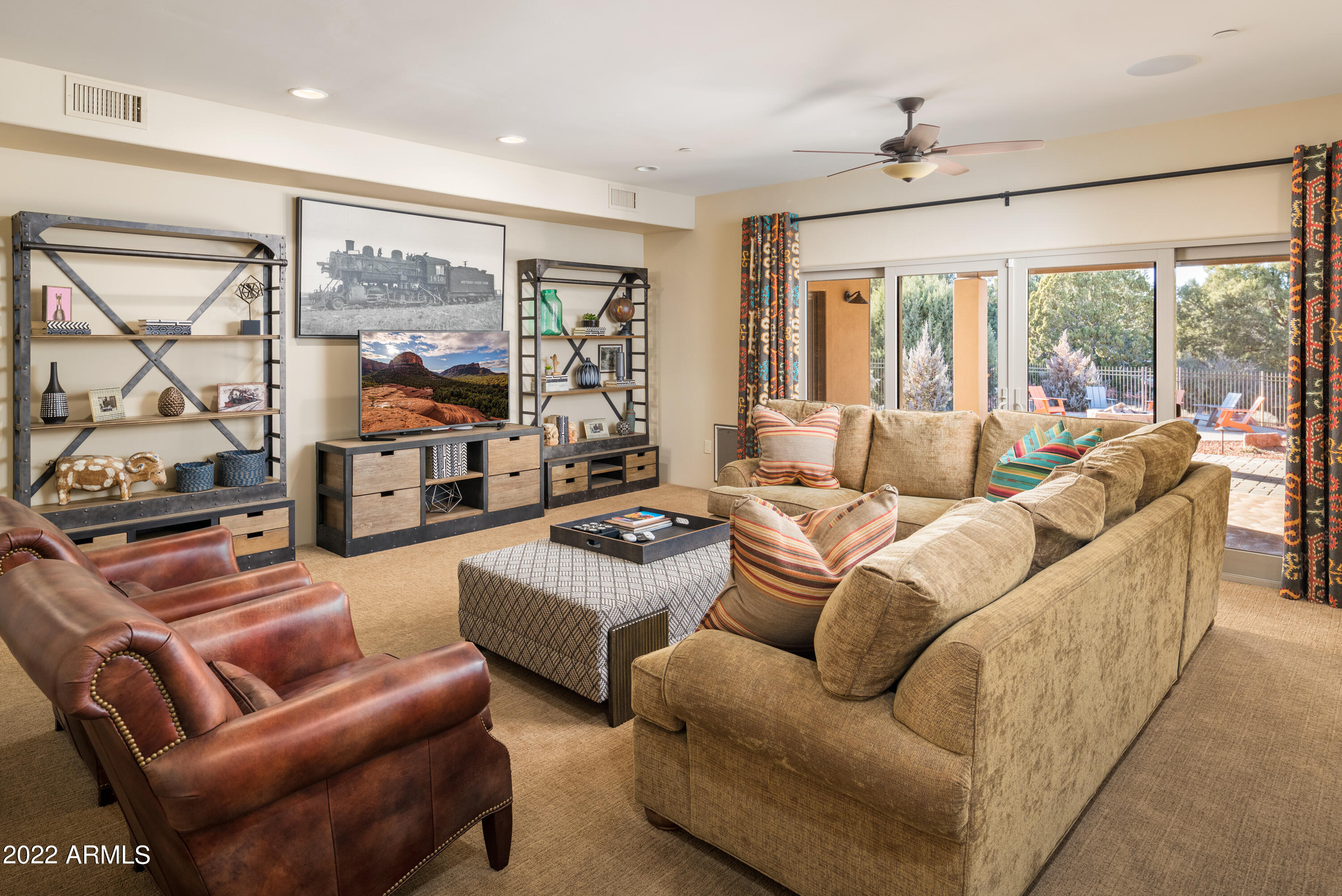150 Rimstone Circle Sedona, AZ 86336 - Photo 24 of 35 Downstairs Bonus Room with Outside Acces