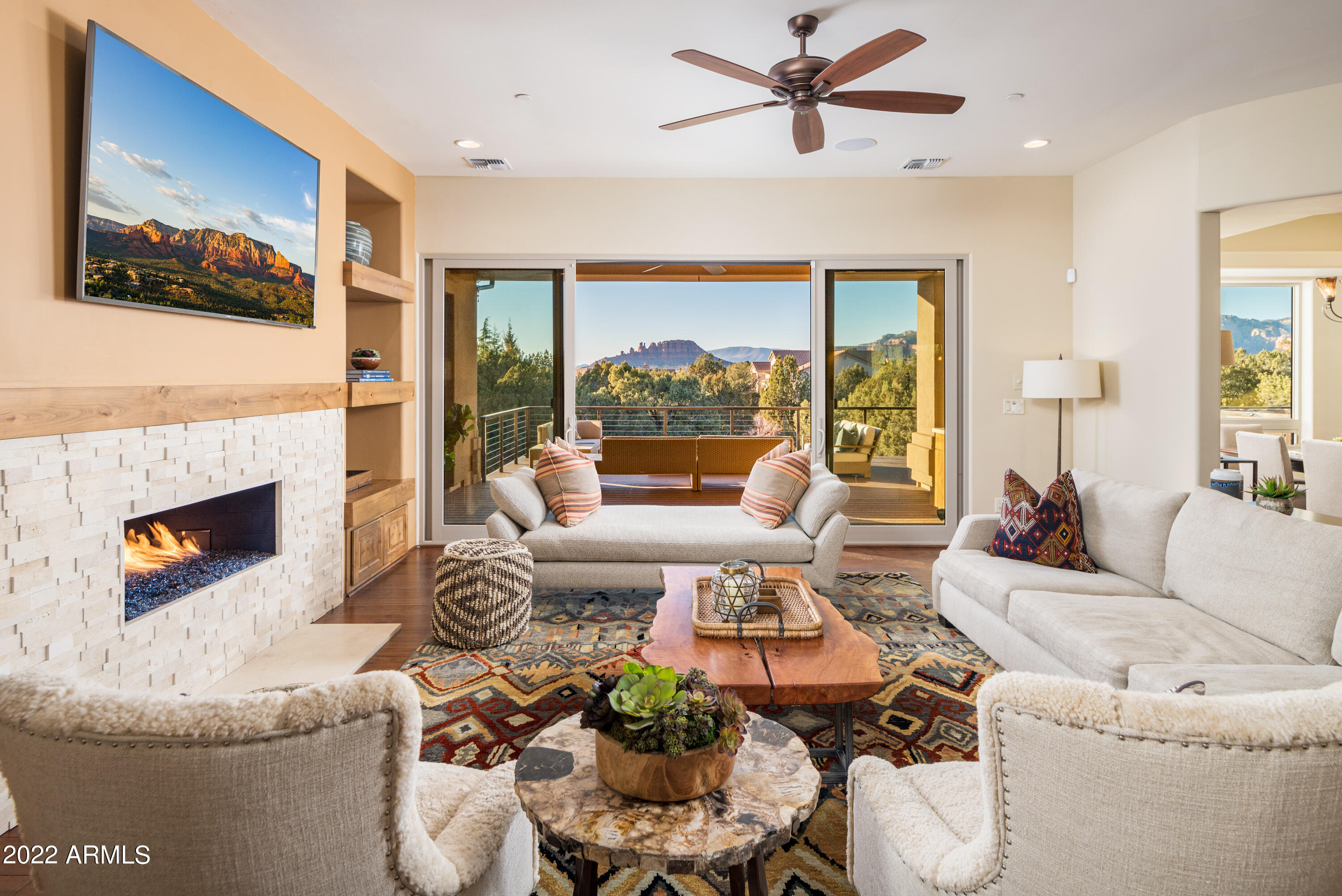 150 Rimstone Circle Sedona, AZ 86336 - Photo 8 of 35 Elegant Living Room for Entertaining