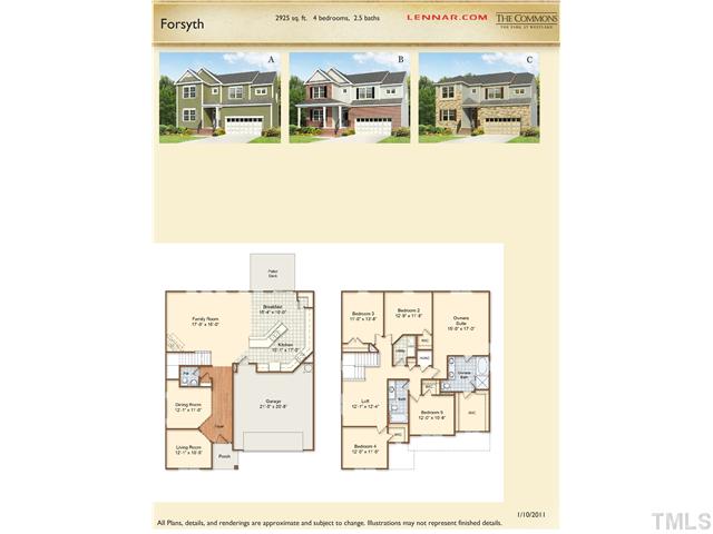 5509 Moneta Lane Cary, NC 27539 - Photo 11 of 12 Floor Plan