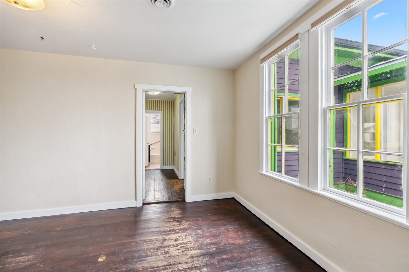 532 Front Street Fairplay, CO 80440 - Photo 29 of 46 an empty room with wooden floor and windows