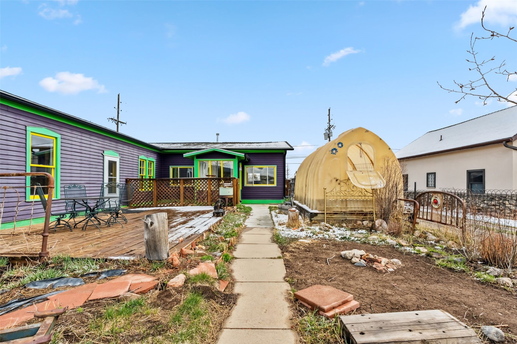 532 Front Street Fairplay, CO 80440 - Photo 4 of 46 a front view of a house with garden