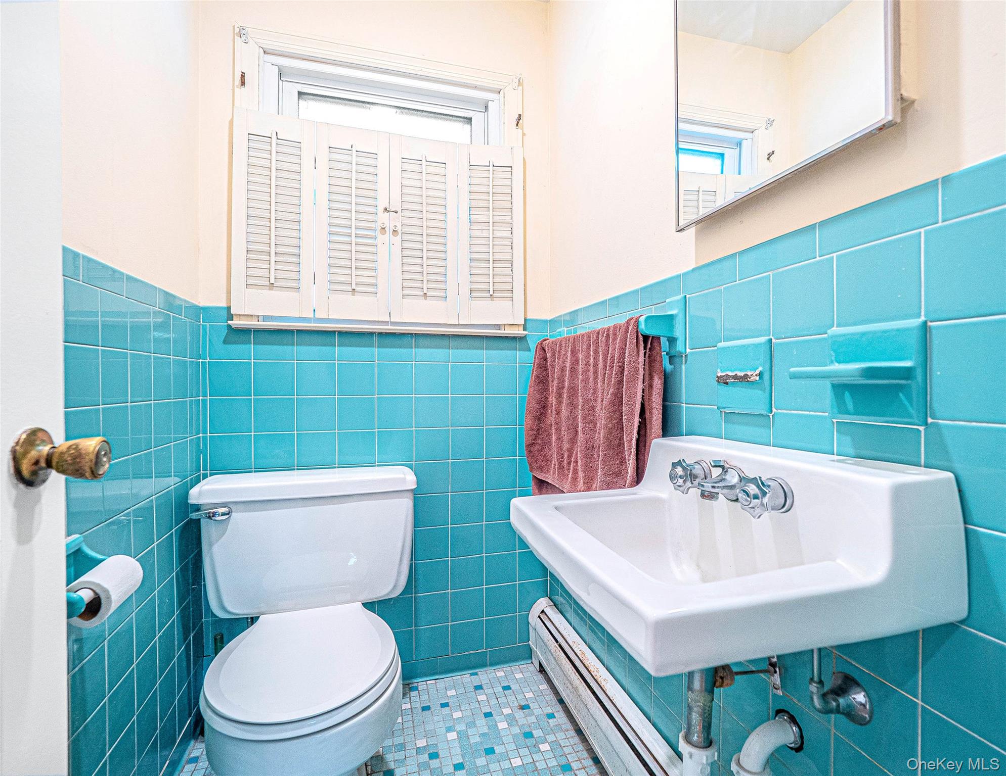 238 South Centerville Road Middletown, NY 10940 - Photo 23 of 28 a bathroom with a toilet a sink and a window