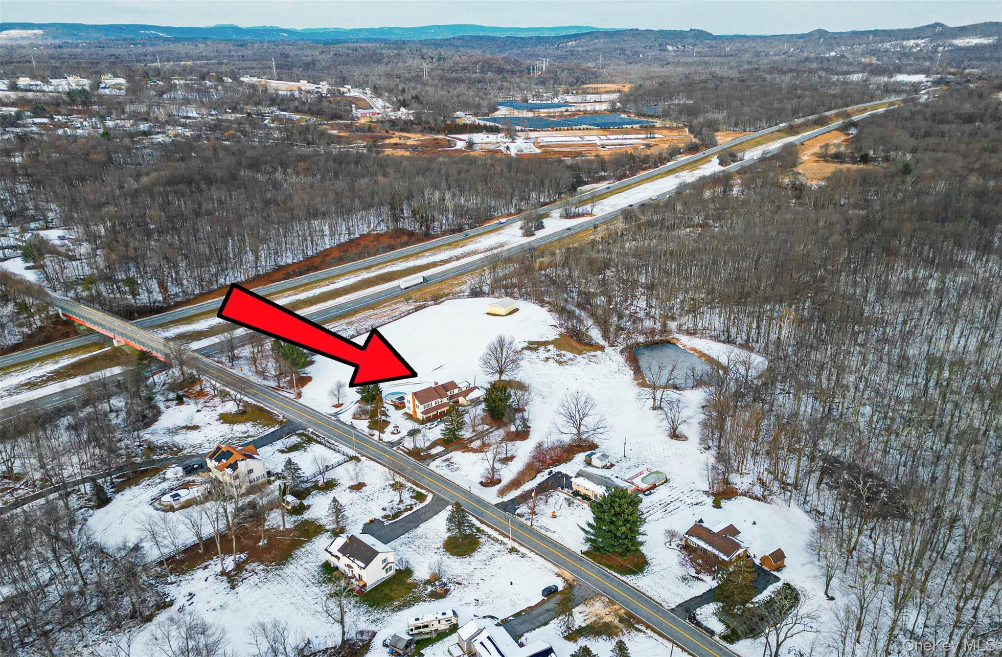 238 South Centerville Road Middletown, NY 10940 - Photo 24 of 28 an aerial view of residential houses with outdoor space