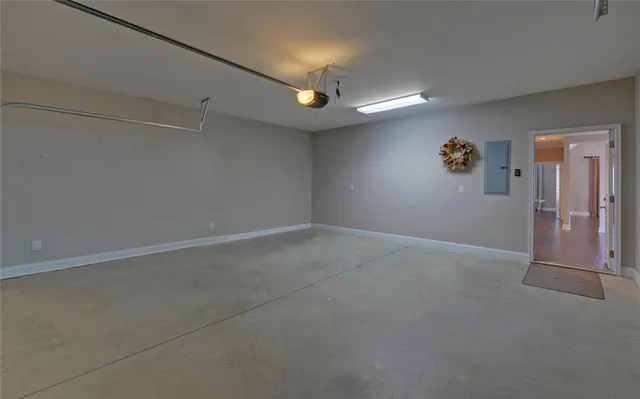 a view of a balcony with car parked