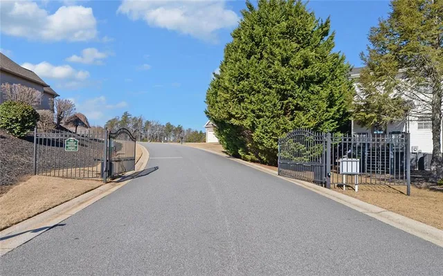 a view of a sign board