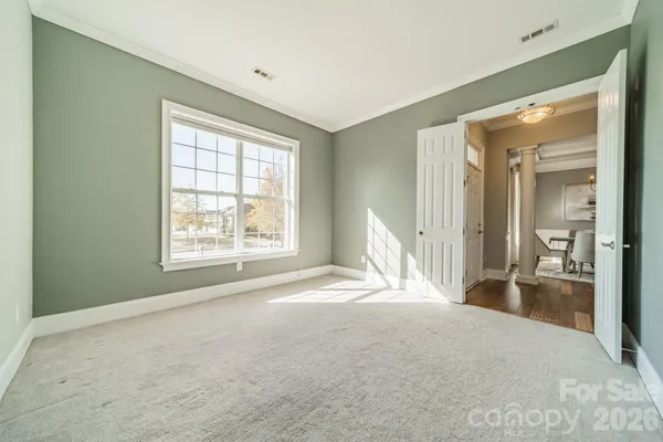 a view of a livingroom with a flat screen tv