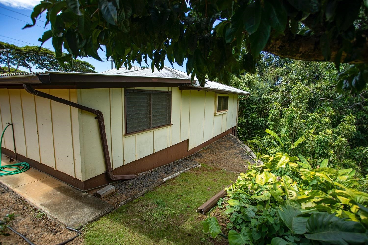 741 Haiku Road Haiku, HI 96708 - Photo 5 of 26 a backyard of a house with lots of green space