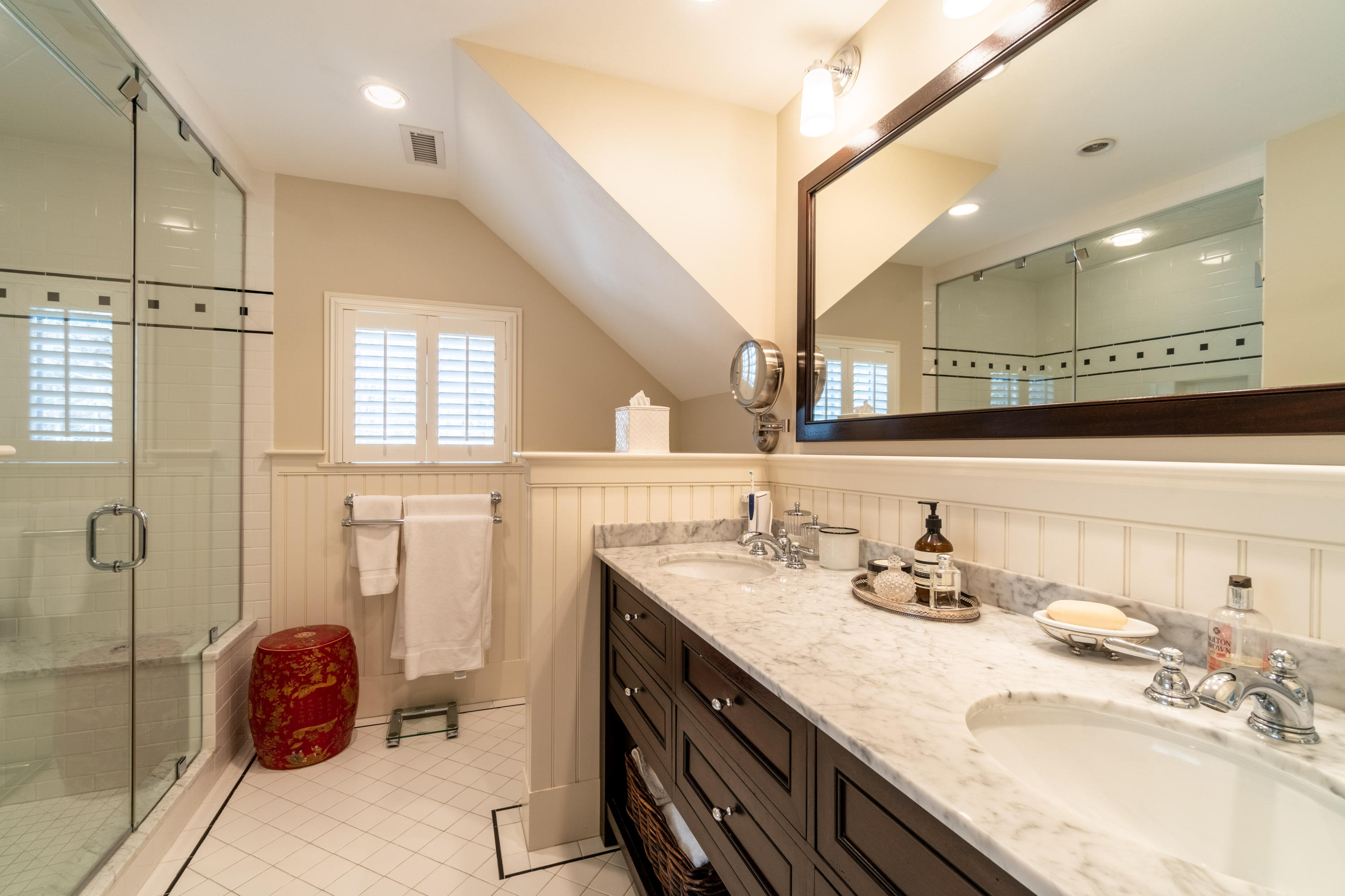 150 Training Field Road Chatham, MA 02633 - Photo 20 of 42 a bathroom with a double vanity sink mirror and