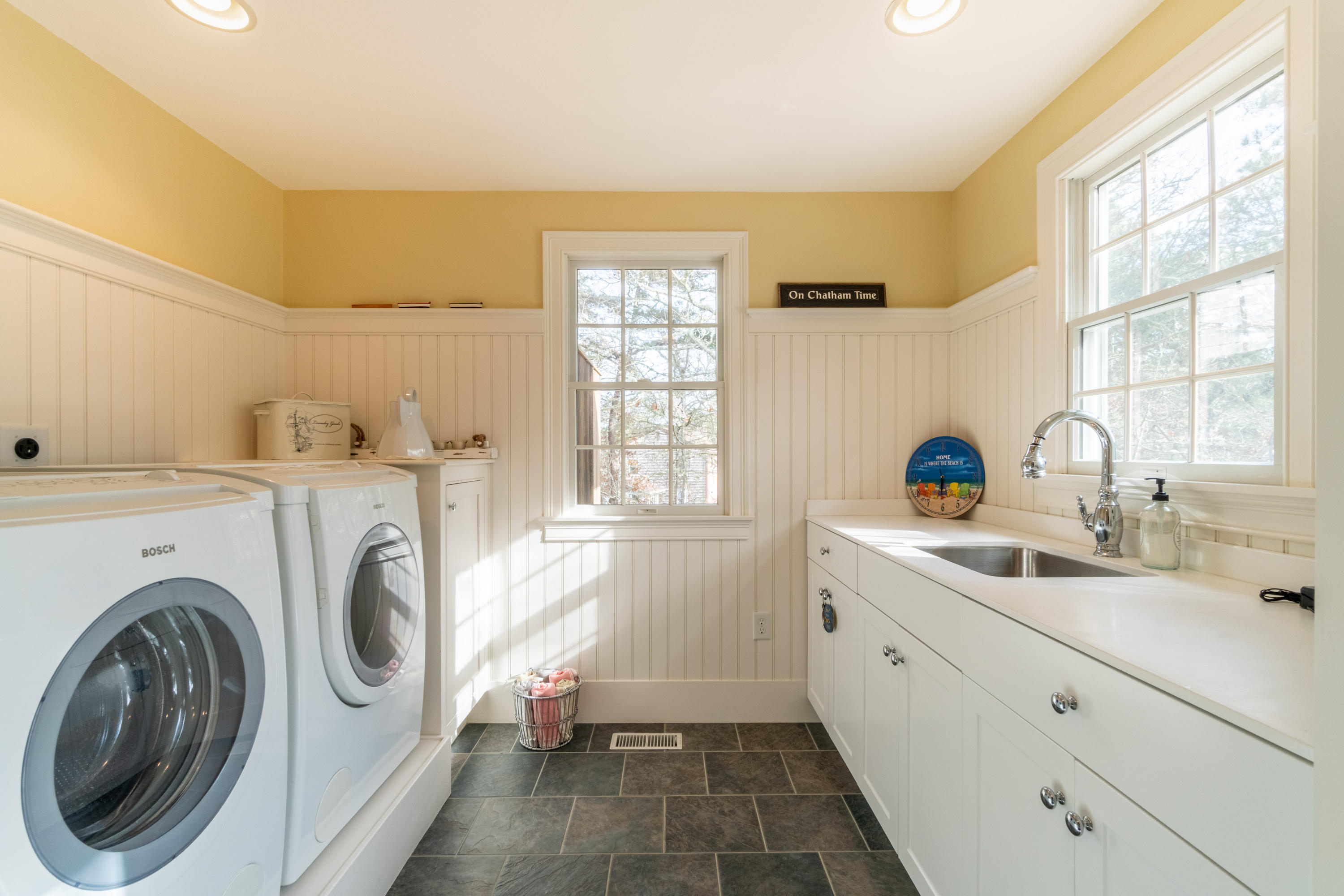 150 Training Field Road Chatham, MA 02633 - Photo 28 of 42 a utility room with sink dryer and washer