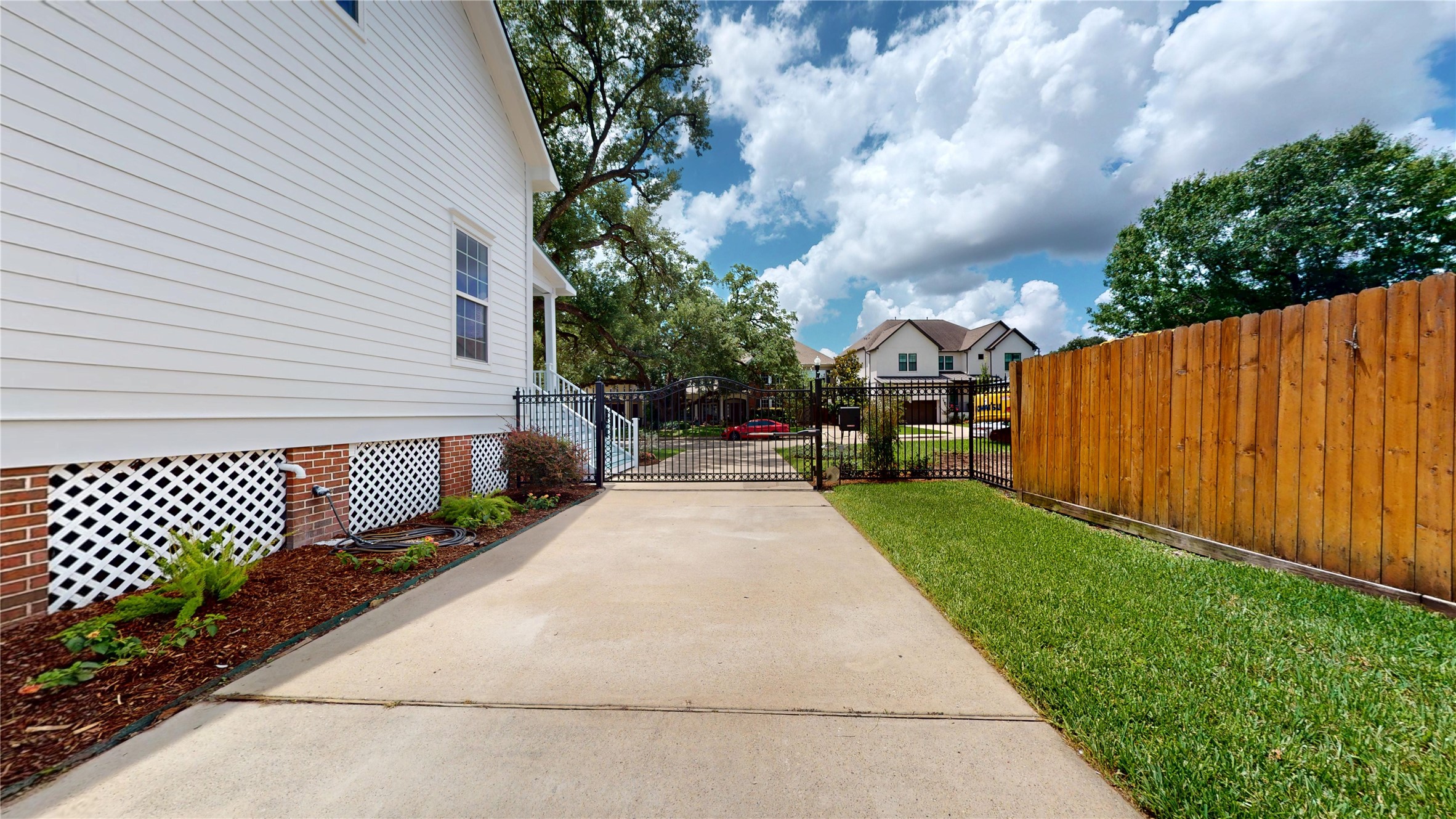 4050 Dumbarton Street Houston, TX 77025 - Photo 38 of 48 Updated landscaping just been completed in June, property has full irrigation system.