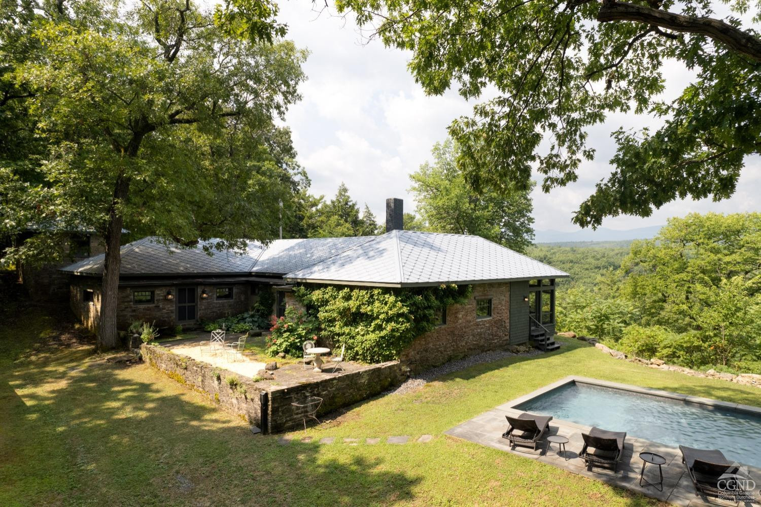 5280 Cauterskill Road Catskill, NY 12414 - Photo 2 of 55 a view of pool with table and chairs under an umbrella