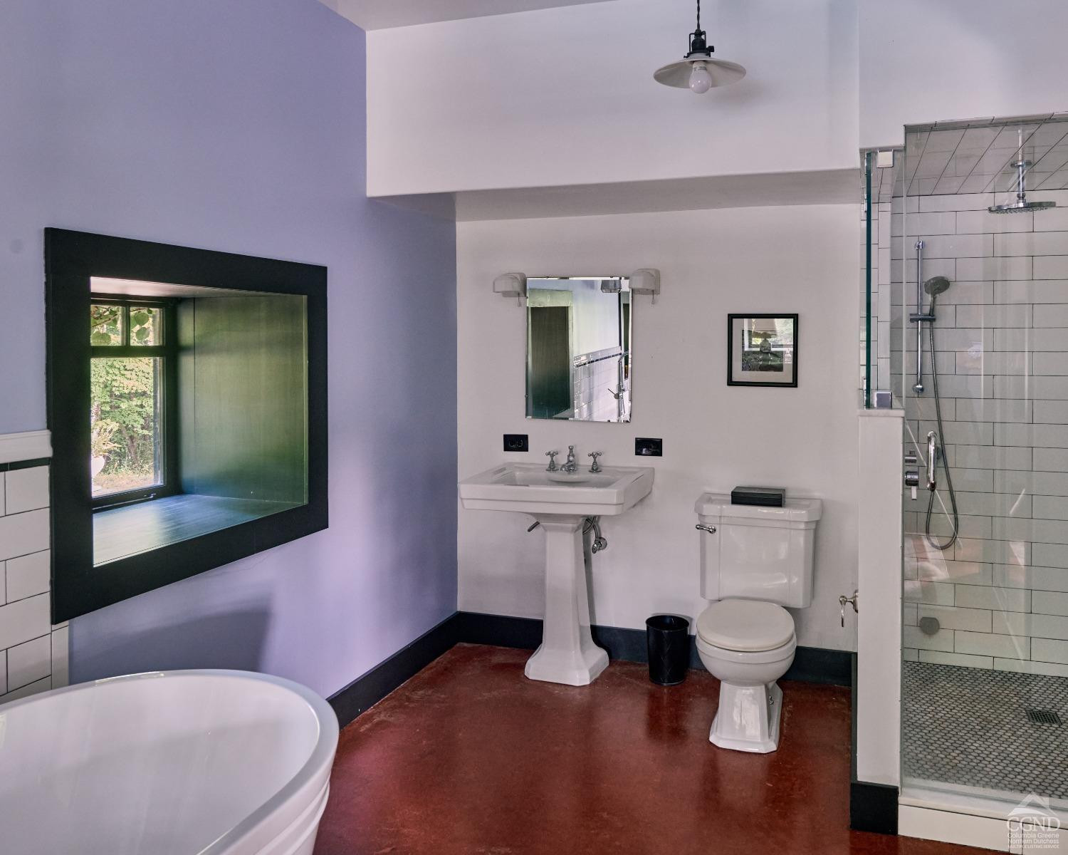 5280 Cauterskill Road Catskill, NY 12414 - Photo 25 of 55 a bathroom with a toilet sink and mirror