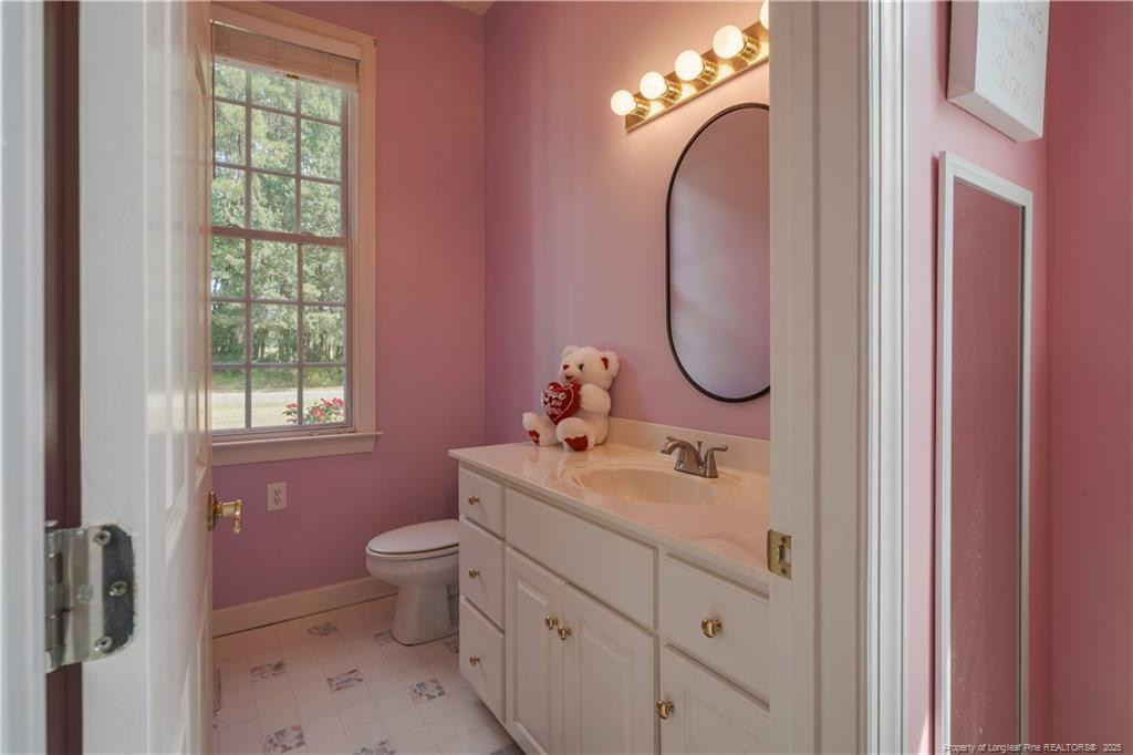 515 Briarwood Road Warsaw, NC 28398 - Photo 17 of 36 a bathroom with a sink toilet and a mirror
