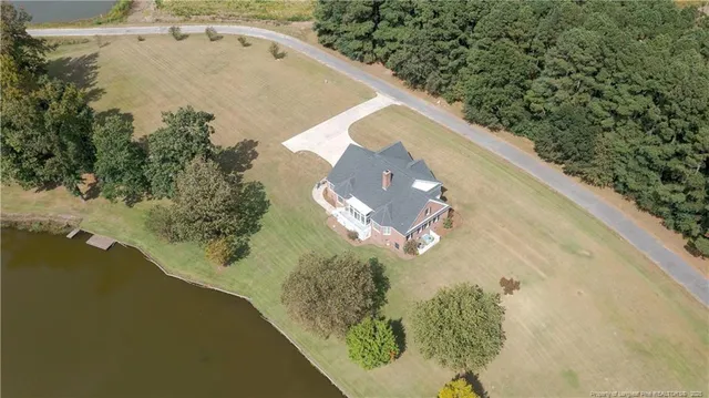 a view of a lake from a balcony