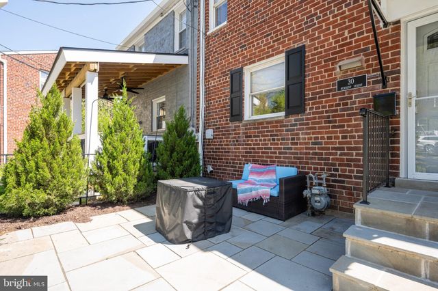 a building outdoor space with patio