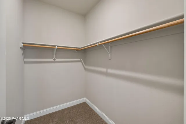 a view of small space with racks on the wall