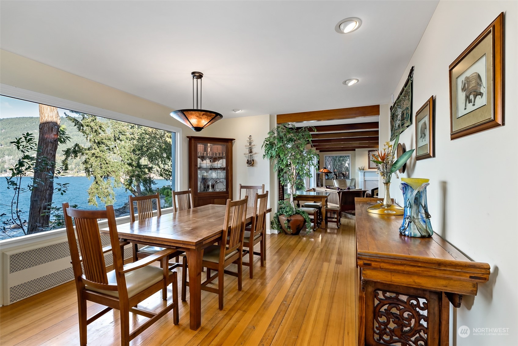 316 Chuckanut Point Road Bellingham, WA 98229 - Photo 14 of 40 a view of a dining room with furniture window and outside view