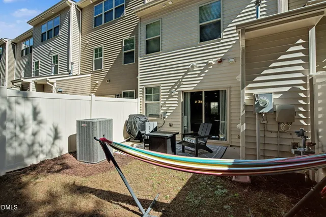 a view of outdoor sitting area with furniture