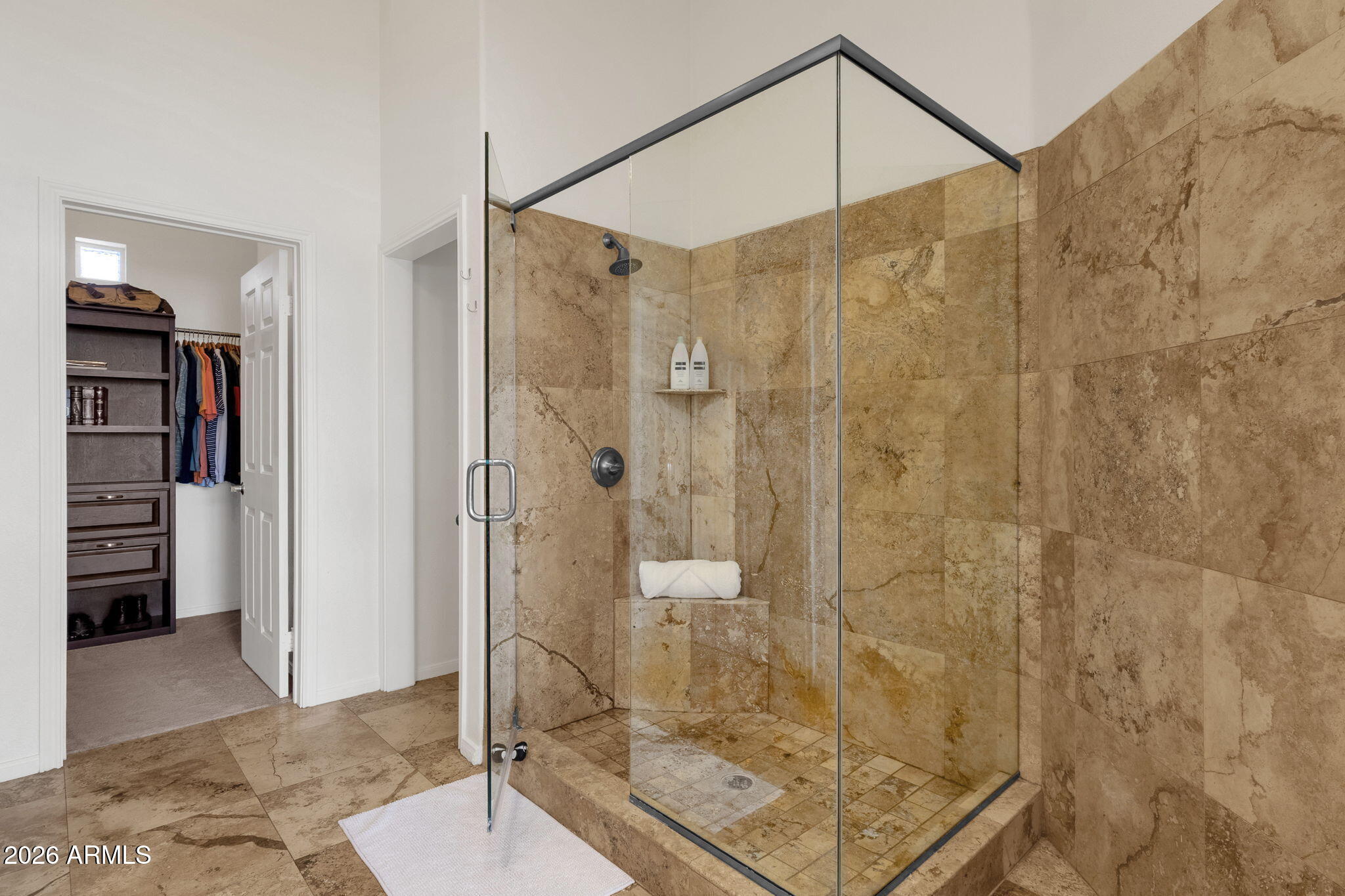 8245 East Bell Road, Unit 208 Scottsdale, AZ 85260 - Photo 34 of 46 Spacious walk-in shower