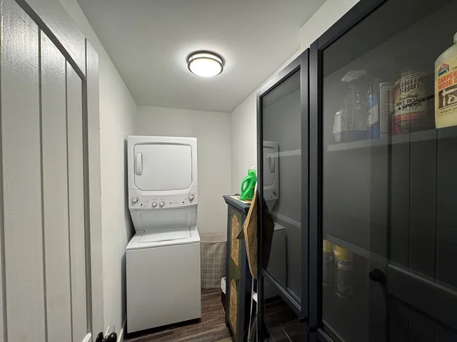 a room with storage and utility