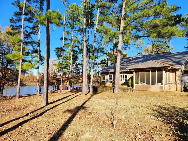 a view of outdoor space with seating area