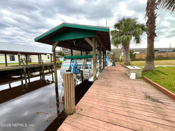 a outdoor view with a seating space