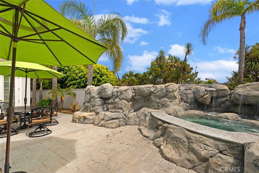 97 Ritz Cove Drive Dana Point, CA 92629 - Photo 34 of 43 a view of backyard with outdoor seating and plants