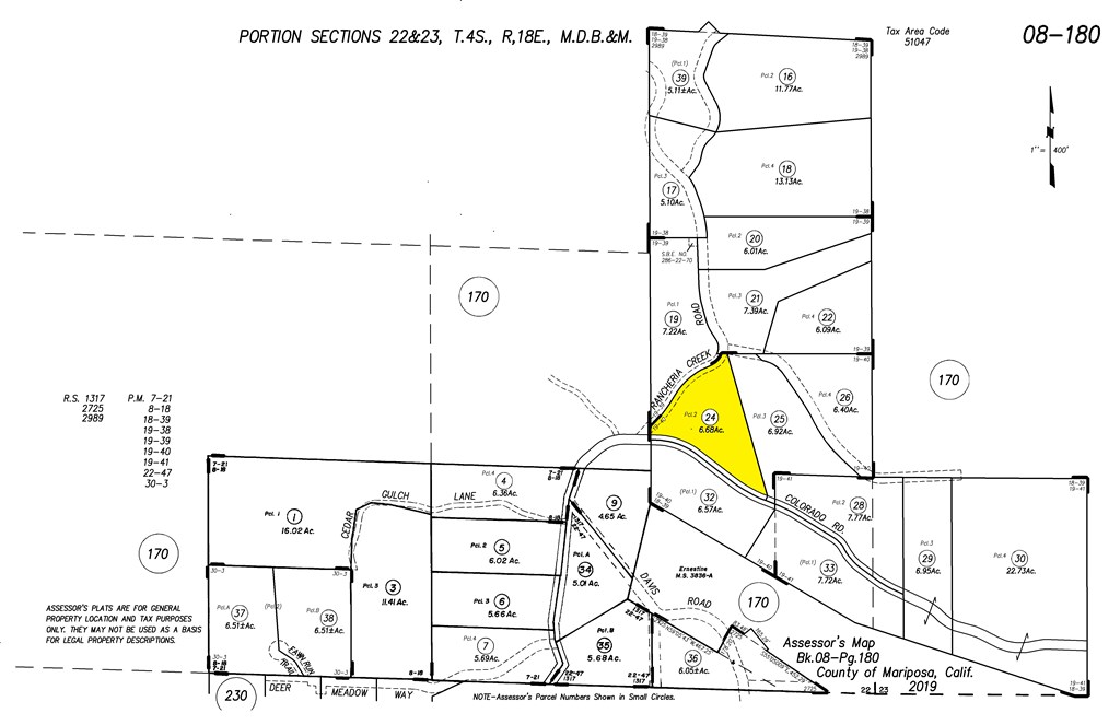 6718 Rancheria Creek Road Midpines, CA 95345 - Photo 3 of 33 Parcel Map