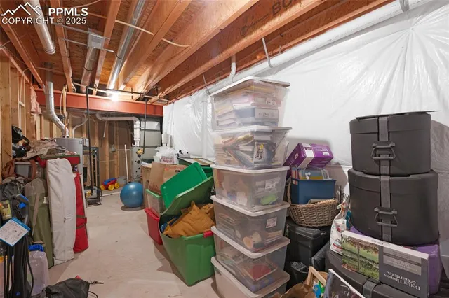 a view of storage and utility room